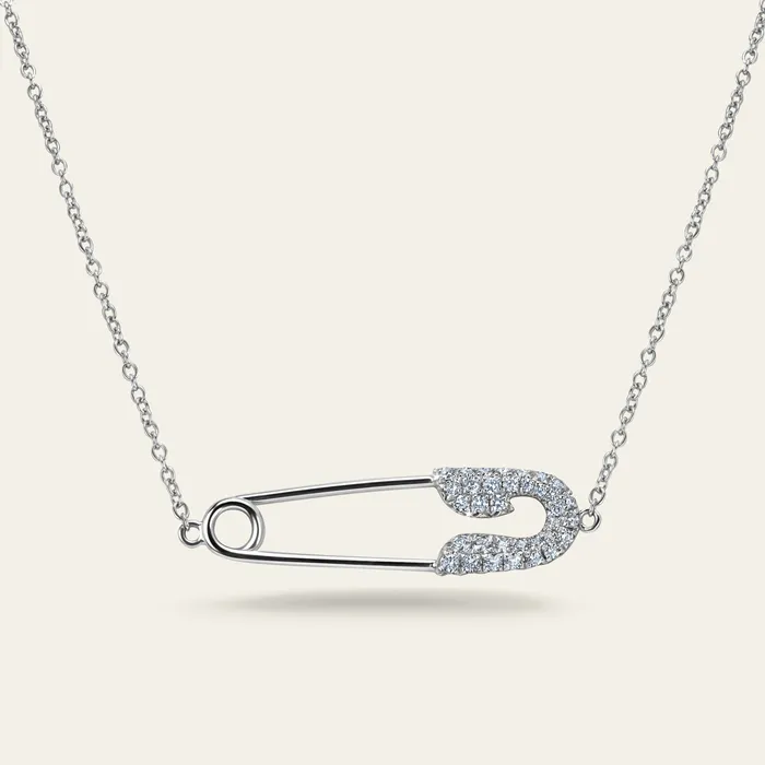 Necklaces Hand crafted in 18k white gold and set with 34 highquality round brilliant cut diamonds Securus Diamond Necklace Necklaces Hand crafted in 18k white gold and set with 34 highquality round brilliant cut diamonds Securus Diamond Necklace