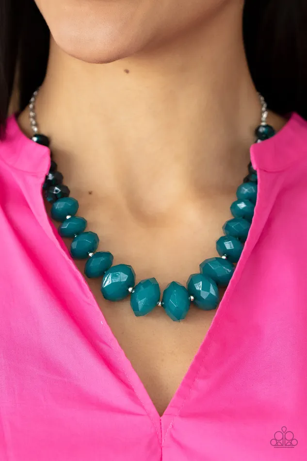 Necklaces HappyGLOWLucky Blue Paparazzi Necklace All Eyes On U Jewelry Paparazzi Accessories