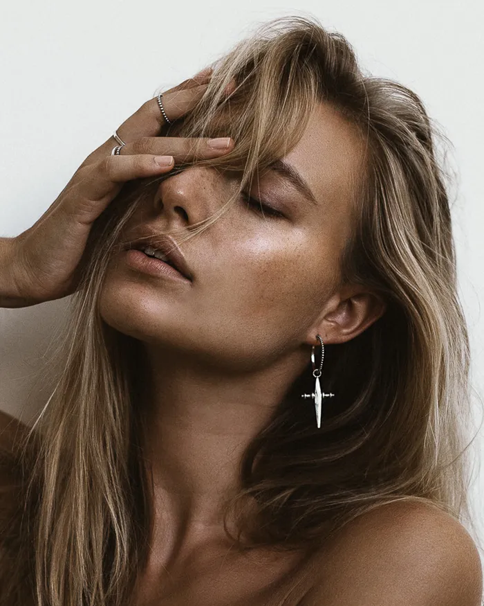 Necklaces Luv Aj Cross Hoops Silver