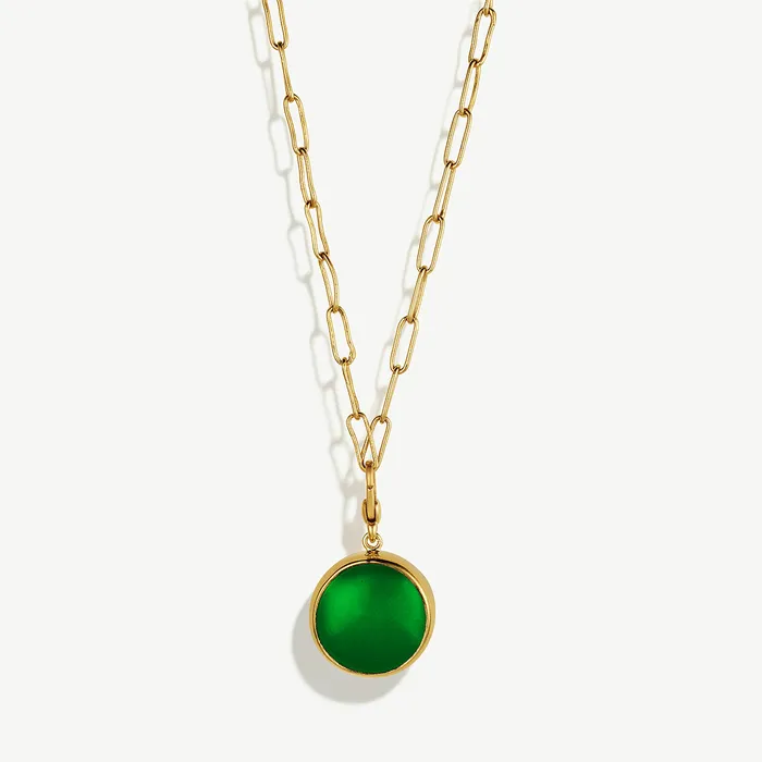 Necklaces SOKO Umbo Circle Necklace Charm Mini Ellipse Necklace Set