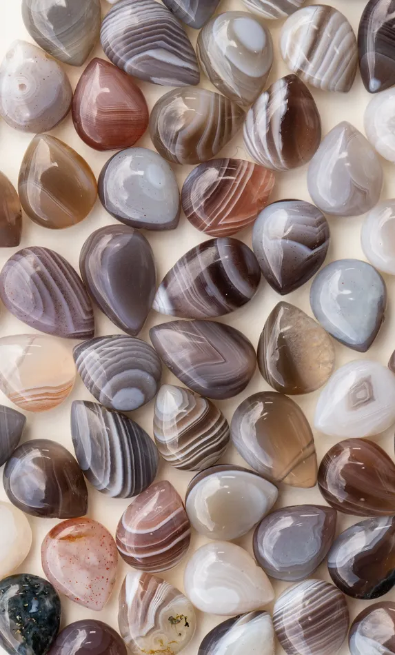 Necklaces SoulKu Botswana Agate Intention Necklace for Change
