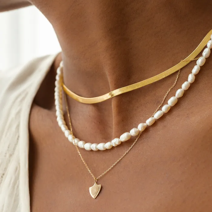 Necklaces Suetables Arielle Herringbone Necklace