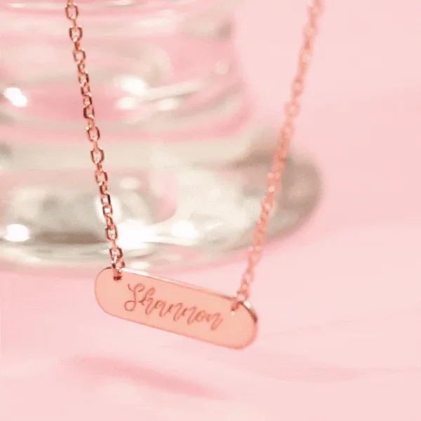 Oblong Bar Necklace LOULOUROSE Necklaces