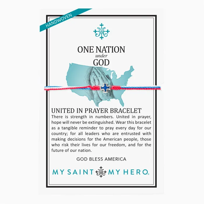 One Nation Under God United in Prayer Bracelet My Saint My Hero Bracelets