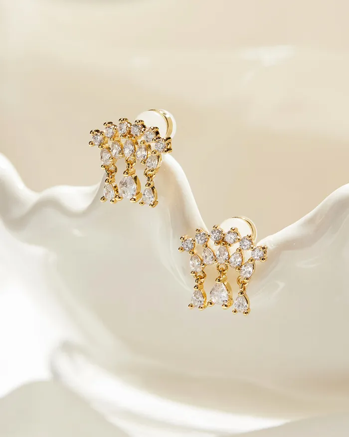 PreStyled Sets Luv Aj Colette Shaker Studs Gold PreStyled Sets Luv Aj Colette Shaker Studs Gold