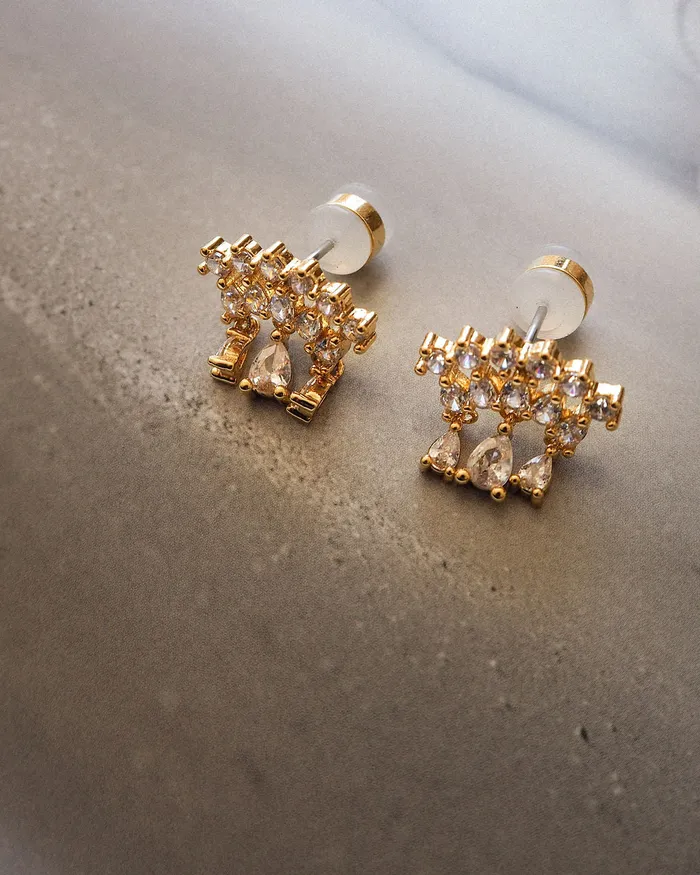 PreStyled Sets Luv Aj Colette Shaker Studs Gold PreStyled Sets Luv Aj Colette Shaker Studs Gold