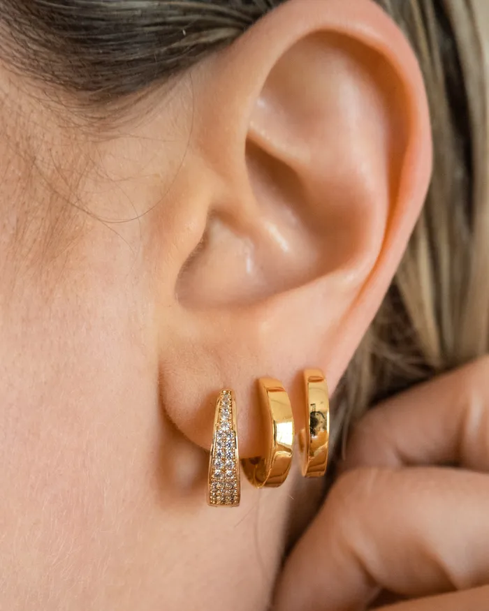 PreStyled Sets Pave Geneva Hoops Gold Luv Aj PreStyled Sets Pave Geneva Hoops Gold Luv Aj