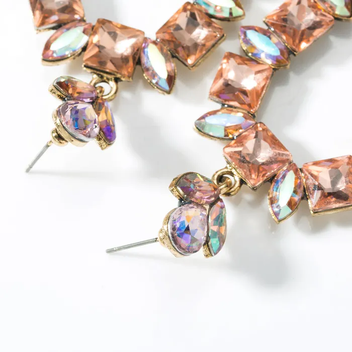 Refined by AnnaKaci Earrings Elegant Squoval Shaped Geometric Crystals Earrings Refined by AnnaKaci Earrings Elegant Squoval Shaped Geometric Crystals Earrings