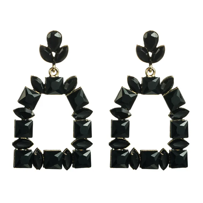 Refined by AnnaKaci Earrings Elegant Squoval Shaped Geometric Crystals Earrings Refined by AnnaKaci Earrings Elegant Squoval Shaped Geometric Crystals Earrings