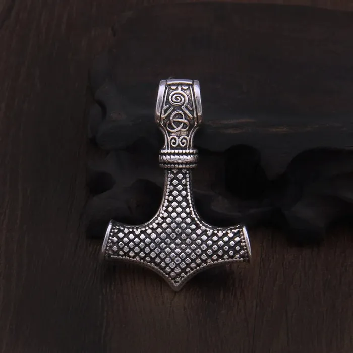 Silver Mjlnir Sterling Silver Mjolnir Pendant Viking Trinkets Necklaces