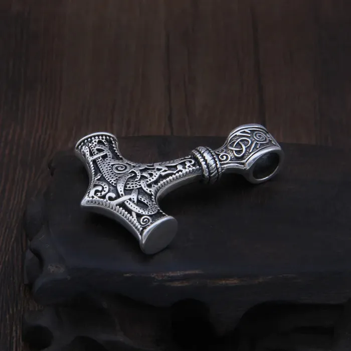 Silver Mjlnir Sterling Silver Mjolnir Pendant Viking Trinkets Necklaces
