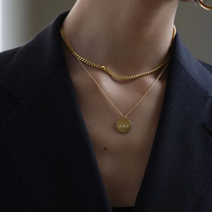 Suetables Tay Monogram Necklace Necklaces
