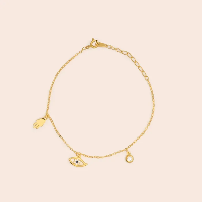 Three Protectors Chain Bracelet Gemlet Bracelets Three Protectors Chain Bracelet Gemlet Bracelets